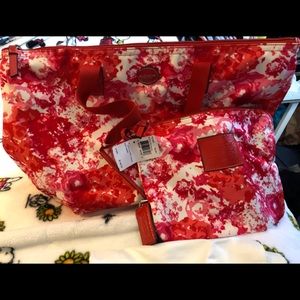 New Large Coach Tote with matching small bag with dust bag.